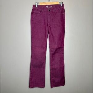 DG2 by Diane Gilman magenta Bootcut jeans